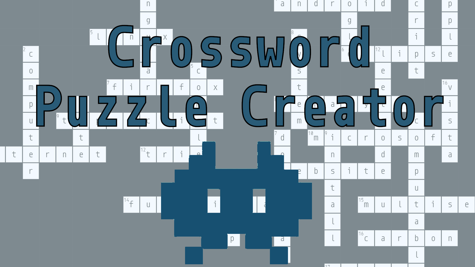 Crossword Puzzle Creator Byte This